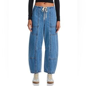 BLANK NYC Drawstring Barrel Jean L Fan Mail $128 Retail NWT